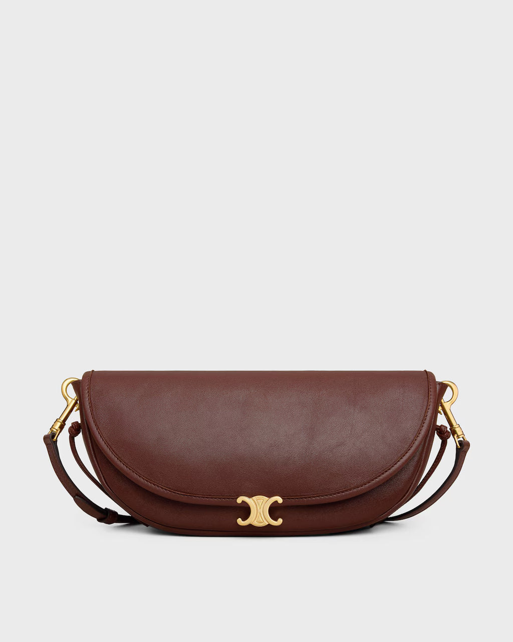 SOFT TRIOMPHE LITTLE HALFMOON IN SHINY LAMBSKIN