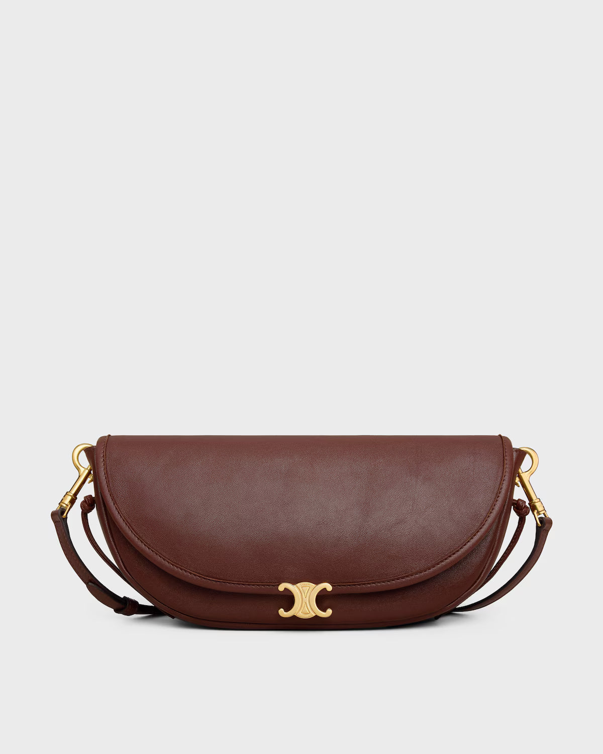 SOFT TRIOMPHE LITTLE HALFMOON IN SHINY LAMBSKIN