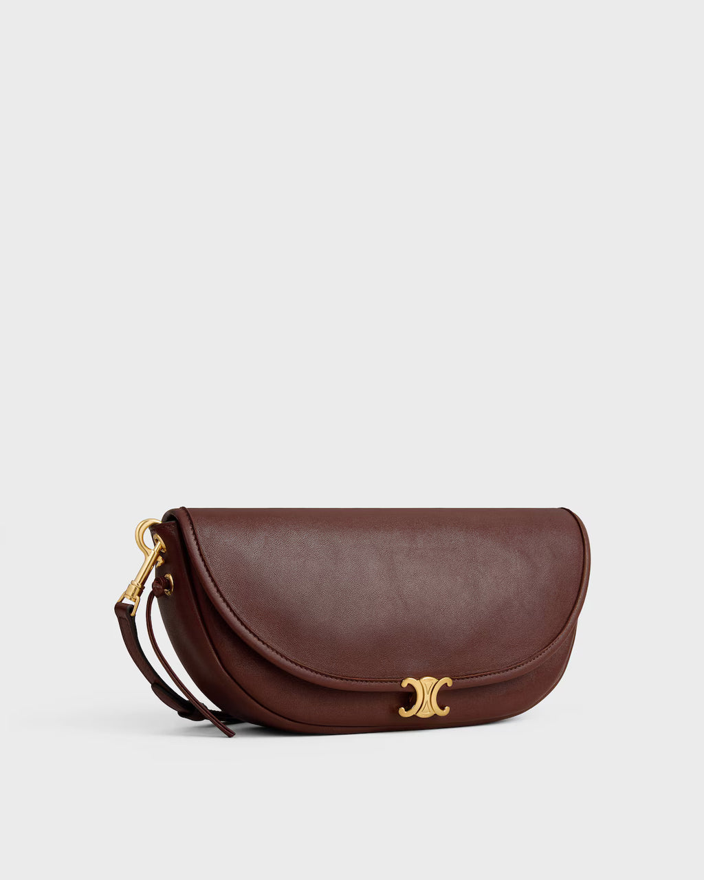 SOFT TRIOMPHE LITTLE HALFMOON IN SHINY LAMBSKIN