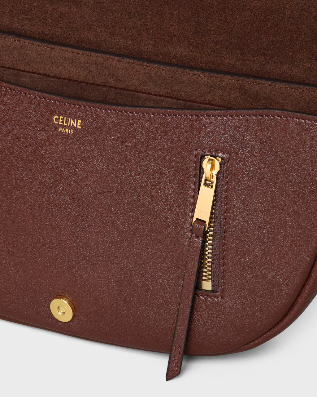 SOFT TRIOMPHE LITTLE HALFMOON IN SHINY LAMBSKIN