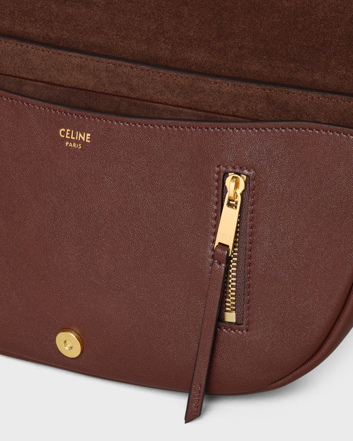 SOFT TRIOMPHE LITTLE HALFMOON IN SHINY LAMBSKIN