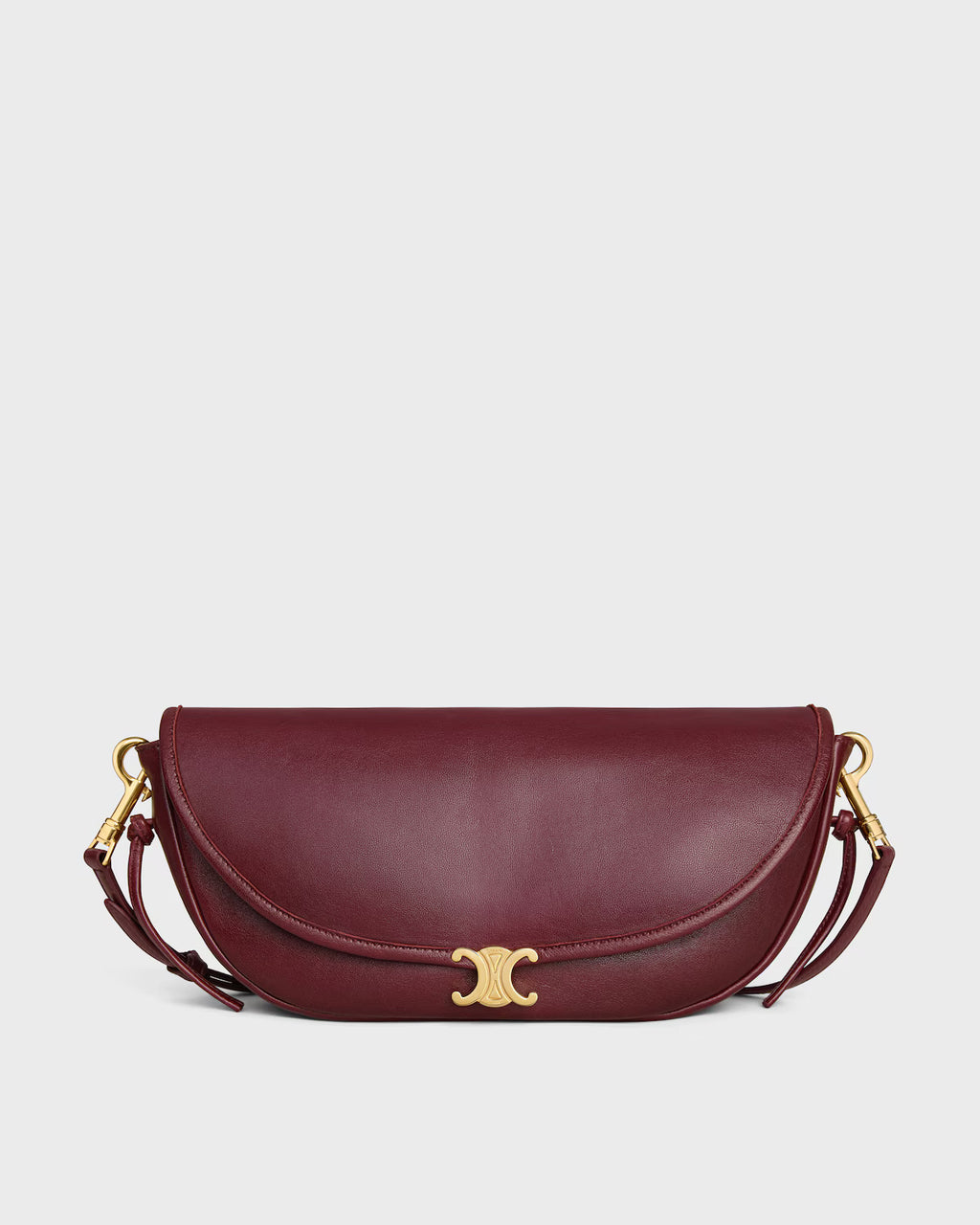 SOFT TRIOMPHE LITTLE HALFMOON IN SHINY LAMBSKIN