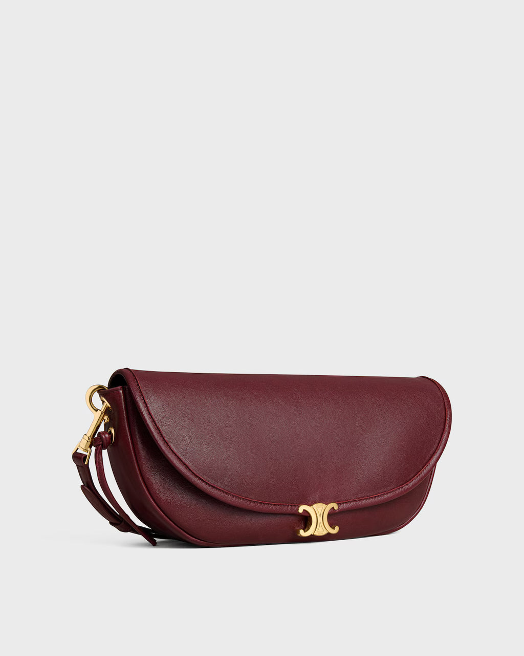 SOFT TRIOMPHE LITTLE HALFMOON IN SHINY LAMBSKIN