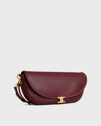 SOFT TRIOMPHE LITTLE HALFMOON IN SHINY LAMBSKIN