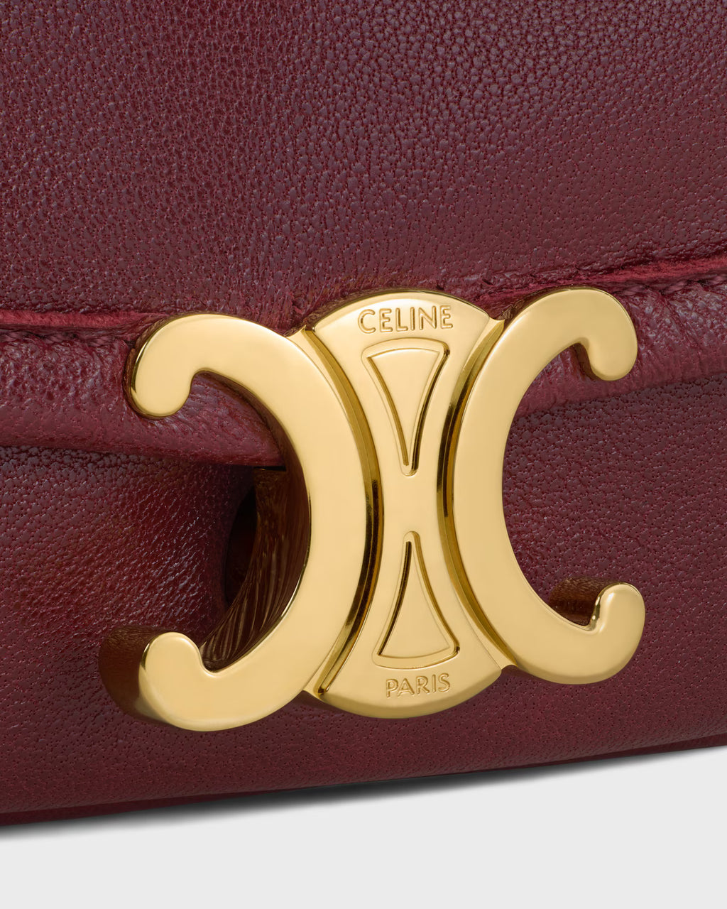 SOFT TRIOMPHE LITTLE HALFMOON IN SHINY LAMBSKIN
