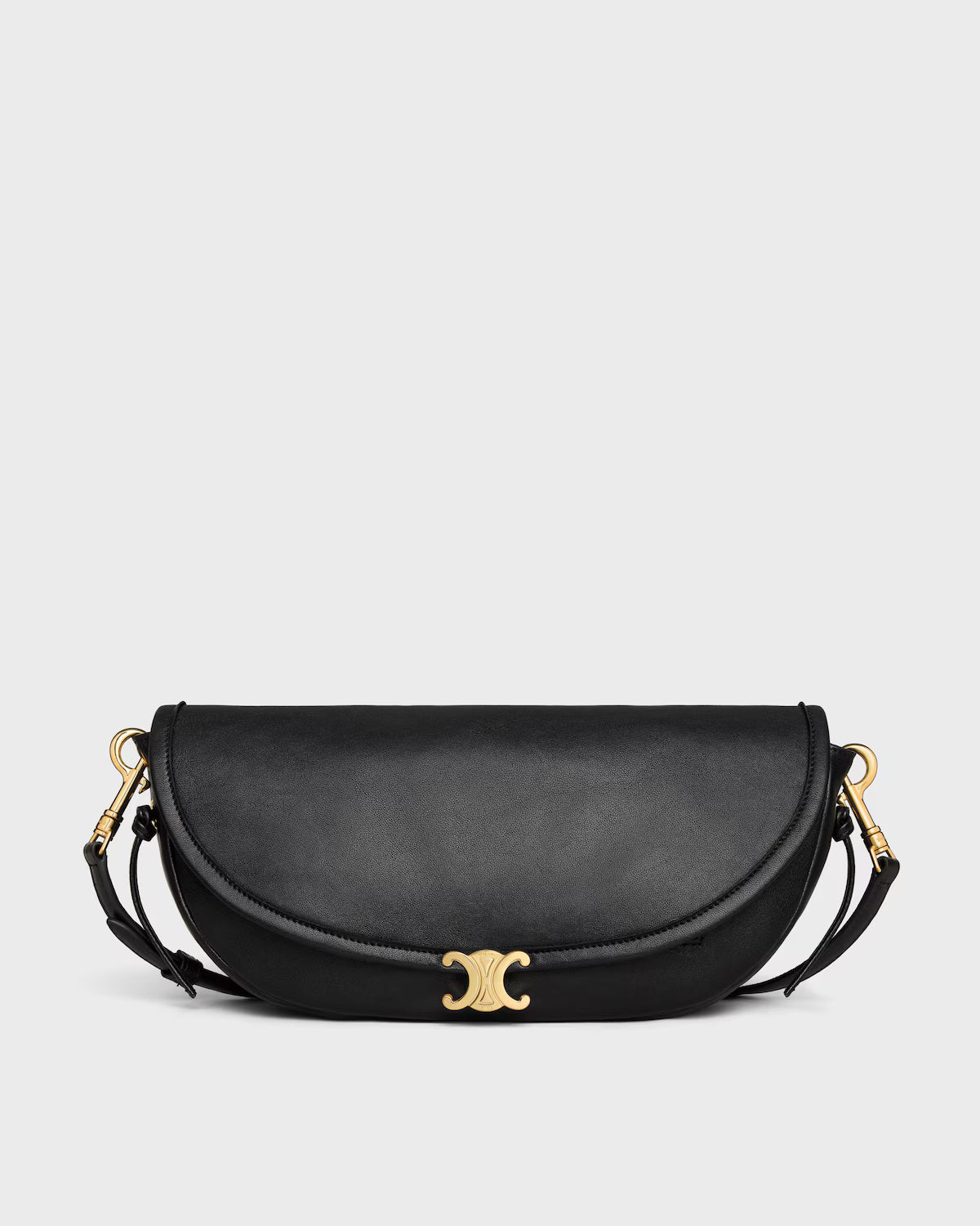 SOFT TRIOMPHE LITTLE HALFMOON IN SHINY LAMBSKIN