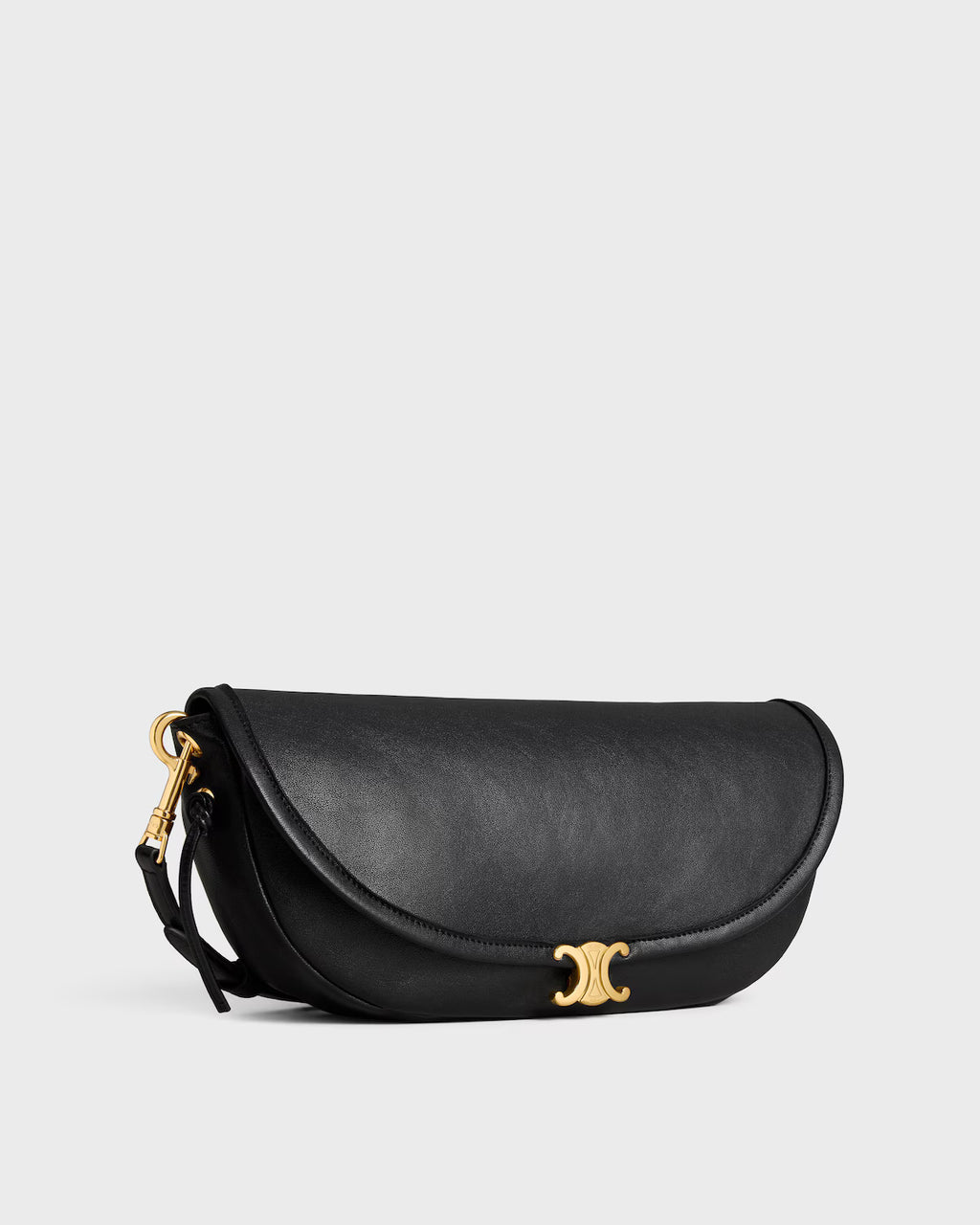 SOFT TRIOMPHE LITTLE HALFMOON IN SHINY LAMBSKIN