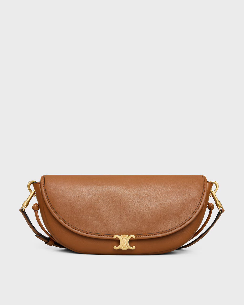 SOFT TRIOMPHE LITTLE HALFMOON IN SHINY LAMBSKIN