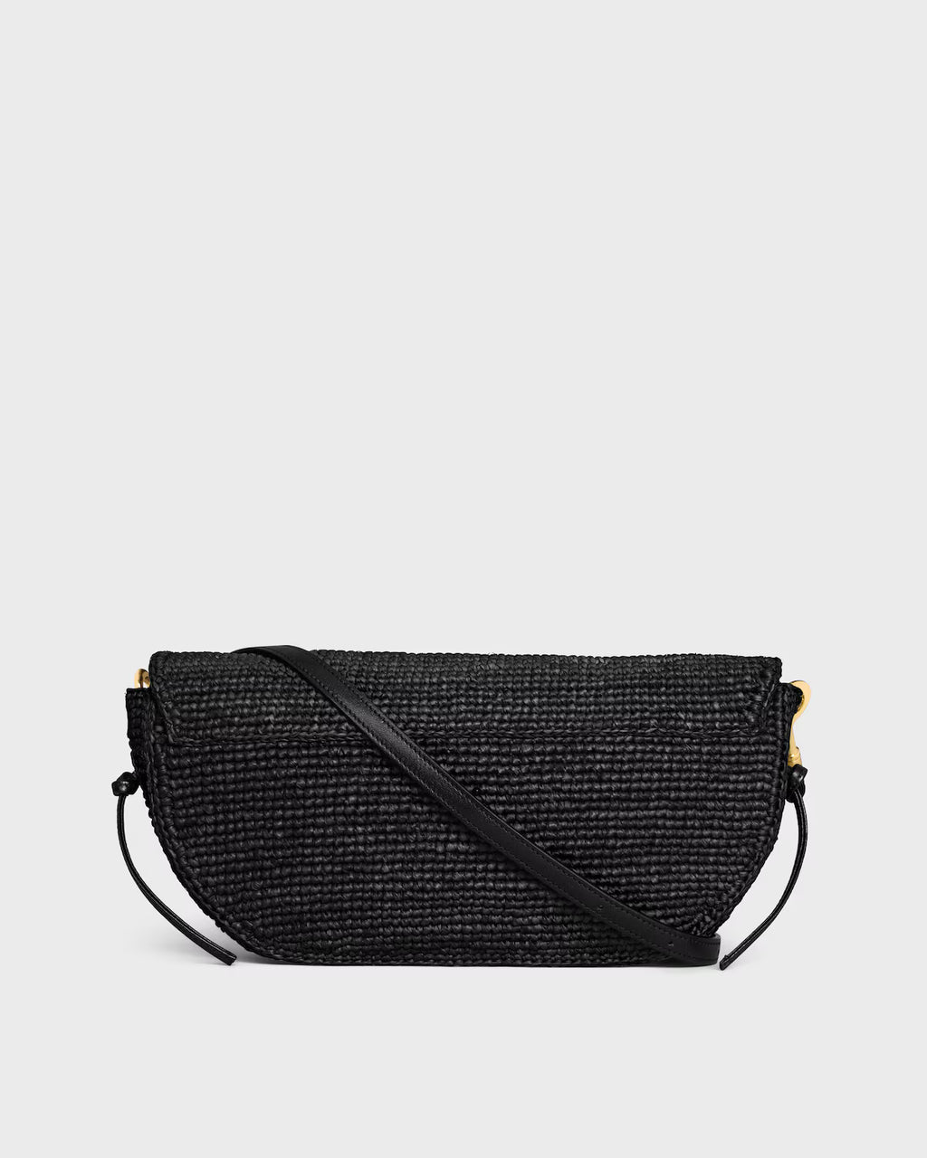 SOFT TRIOMPHE LITTLE HALFMOON IN Raffia and lambskin