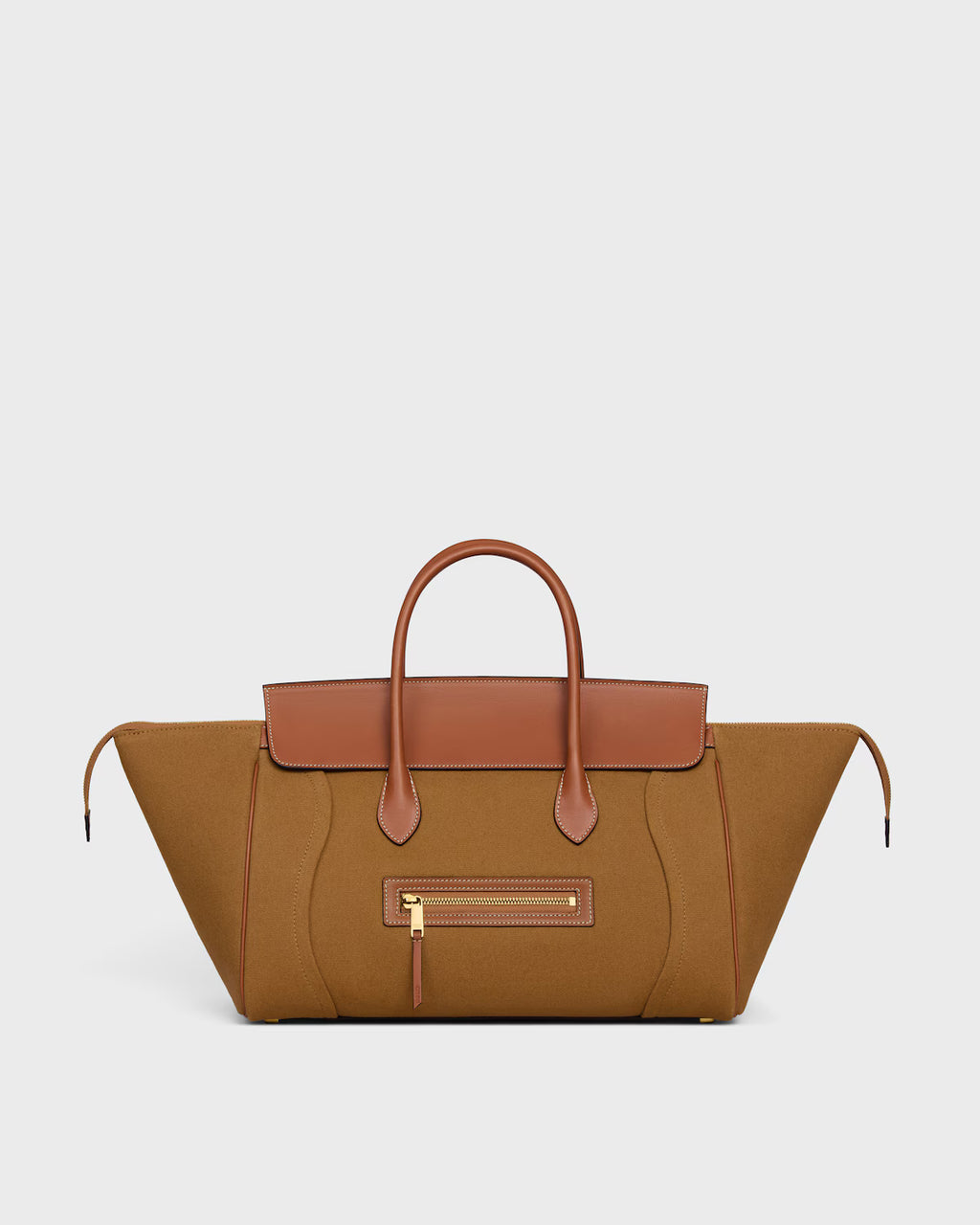 LUGGAGE IN TEXTILE AND NATURAL CALFSKIN RUNWAY DELUXE