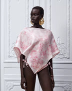 Dioriviera Toile de Jouy Floral Garden Dior Silk Top White and Pink Silk Twill RUNWAY DELUXE