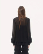 Light Georgette Top With Scarf RUNWAY DELUXE