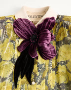 Lurex Shirt With Après L'Hiver Poppies Print