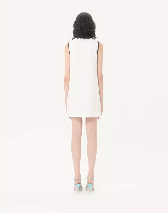 Short Dress In Canestrello Cotton Tweed