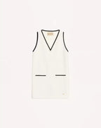 Short Dress In Canestrello Cotton Tweed