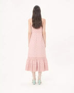 Midi Dress In Sangallo With Fleur A Jours Margheritine