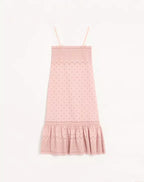 Midi Dress In Sangallo With Fleur A Jours Margheritine