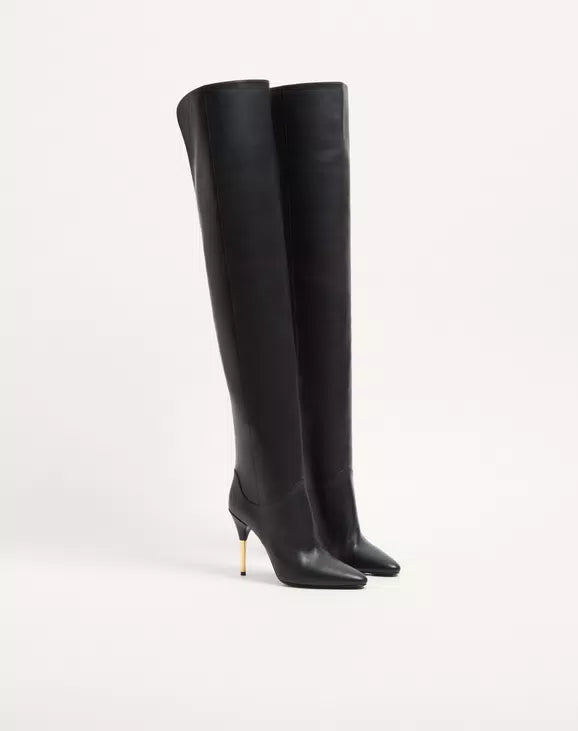 Deboot Over-the-Knee Calfskin Boot 105mm