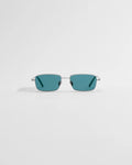 Petit CD S1U Turquoise Blue Rectangular Sunglasses RUNWAY DELUXE