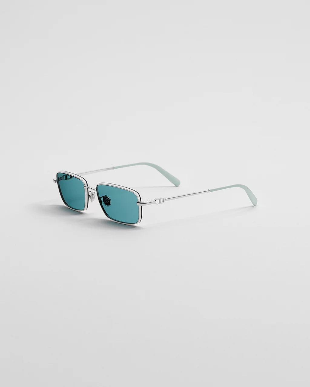 Petit CD S1U Turquoise Blue Rectangular Sunglasses RUNWAY DELUXE