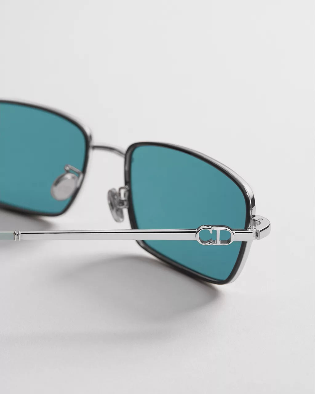 Petit CD S1U Turquoise Blue Rectangular Sunglasses RUNWAY DELUXE