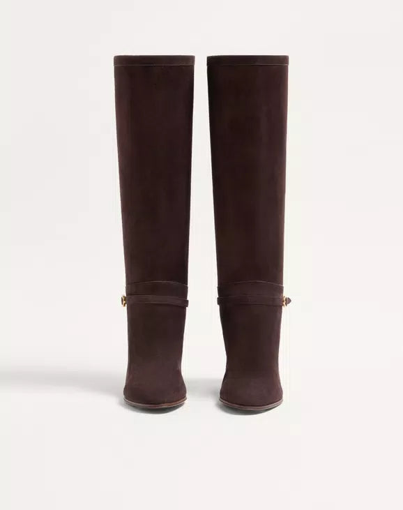 Pattie Crust Leather Boot 75Mm