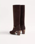 Pattie Crust Leather Boot 75Mm