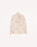 Plus De Pois Crepe De Chine Bubble Shirt
