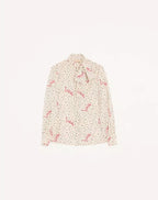Plus De Pois Crepe De Chine Bubble Shirt