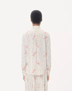 Plus De Pois Crepe De Chine Bubble Shirt