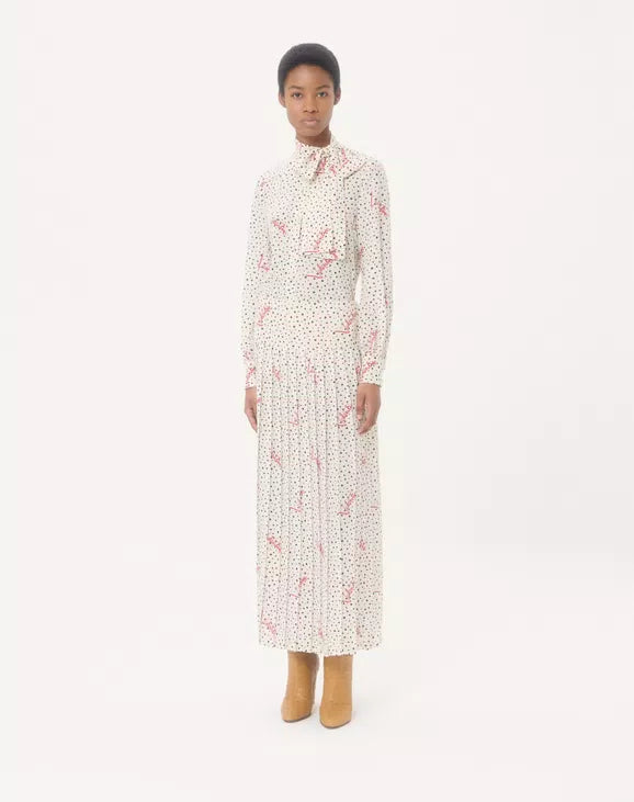Plus De Pois Crepe De Chine Bubble Shirt