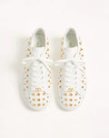 Royco Trainer In Nappa Calfskin With Stud Detail