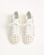 Royco Trainer In Nappa Calfskin With Stud Detail