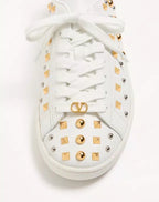 Royco Trainer In Nappa Calfskin With Stud Detail