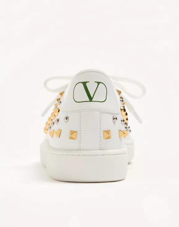 Royco Trainer In Nappa Calfskin With Stud Detail
