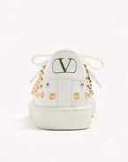 Royco Trainer In Nappa Calfskin With Stud Detail