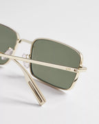 DiorBlackSuit S21U Khaki Rectangular Sunglasses RUNWAY DELUXE
