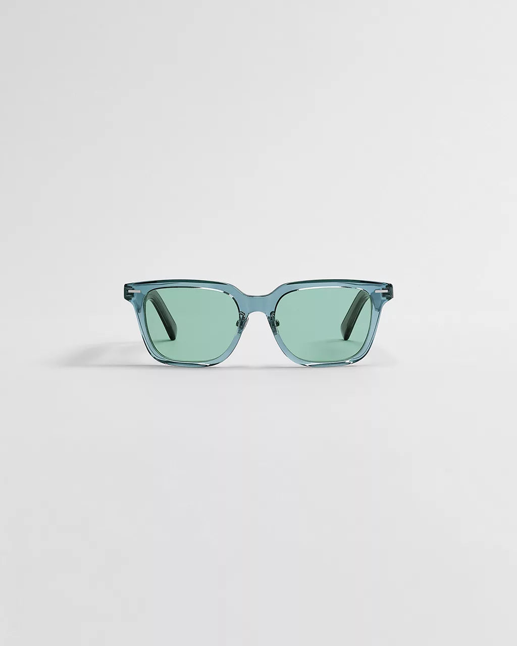 DiorBlackSuit S23F Transparent Gray-Blue Square Sunglasses RUNWAY DELUXE
