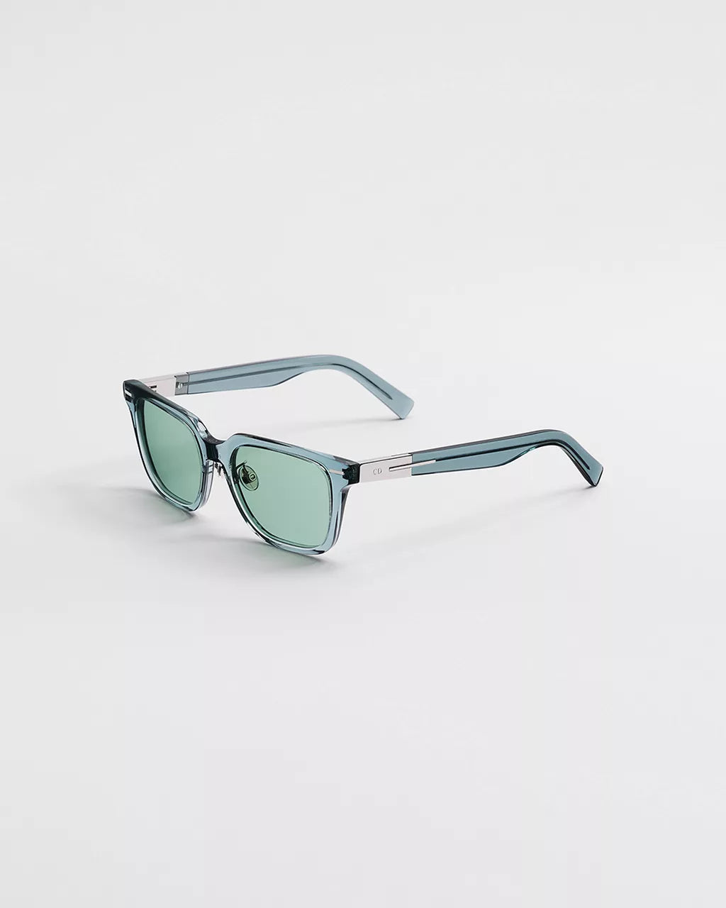 DiorBlackSuit S23F Transparent Gray-Blue Square Sunglasses RUNWAY DELUXE