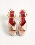 Sandal with Crasher Platform In Satin 125mm