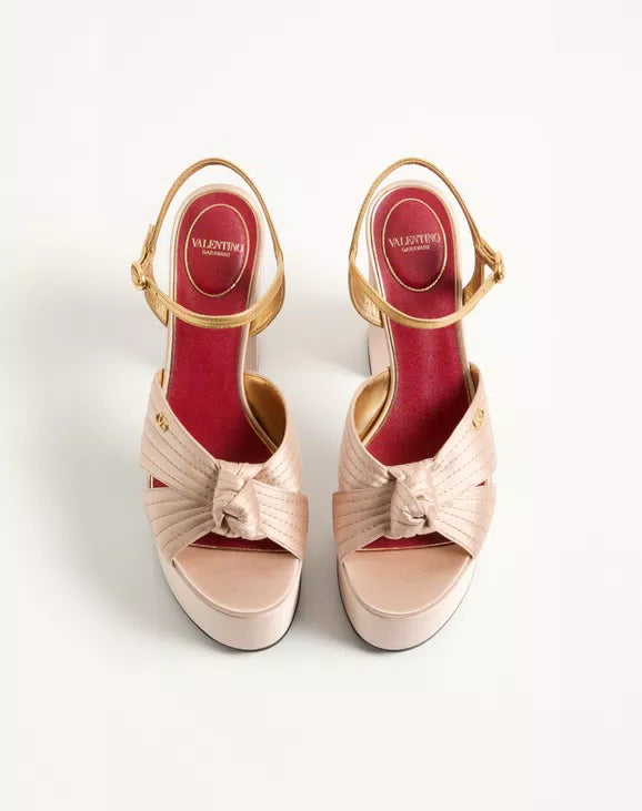 Sandal with Crasher Platform In Satin 125mm
