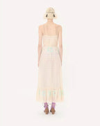 Sangallo Midi Dress With Fleur A Jours Fiori