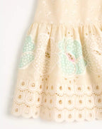 Sangallo Midi Dress With Fleur A Jours Fiori