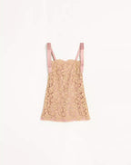 Short Guipure Dress With Fleur A Jours Flower Mix