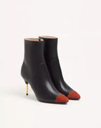 Sinead Ankle Boot in Nappa and Suede 85mm