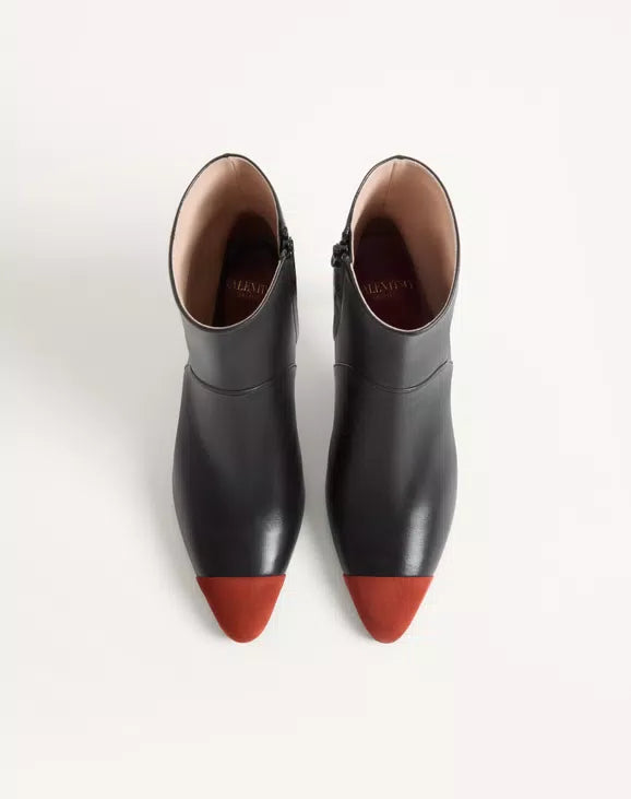 Sinead Ankle Boot in Nappa and Suede 85mm