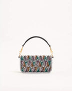 VALENTINO GARAVANI LOCÒ SMALL EMBROIDERED SHOULDER BAG RUNWAY DELUXE