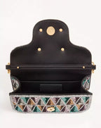 VALENTINO GARAVANI LOCÒ SMALL EMBROIDERED SHOULDER BAG RUNWAY DELUXE
