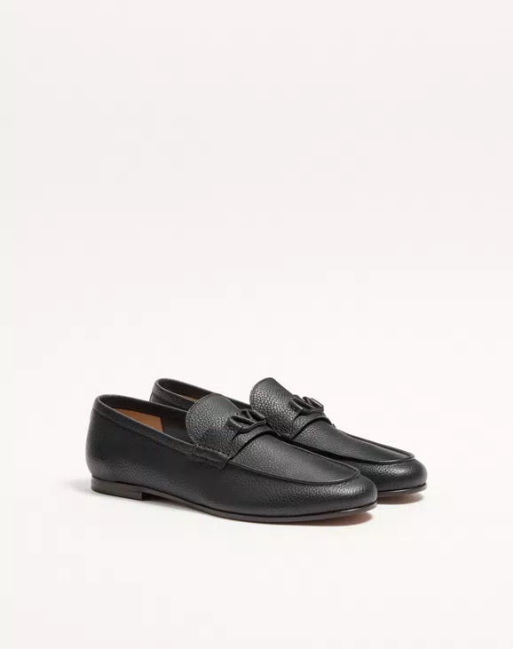 VLogo Signature Deer Leather Loafer