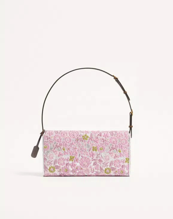 Valentino Garavani DeVain Small Shoulder Bag In Jacquard Lurex Fabric RUNWAY DELUXE